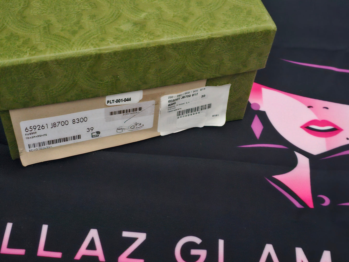 Gucci Rubber Sandals W/Tags