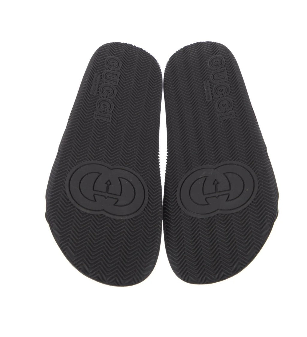 Gucci Rubber Colorblock Pattern Slides